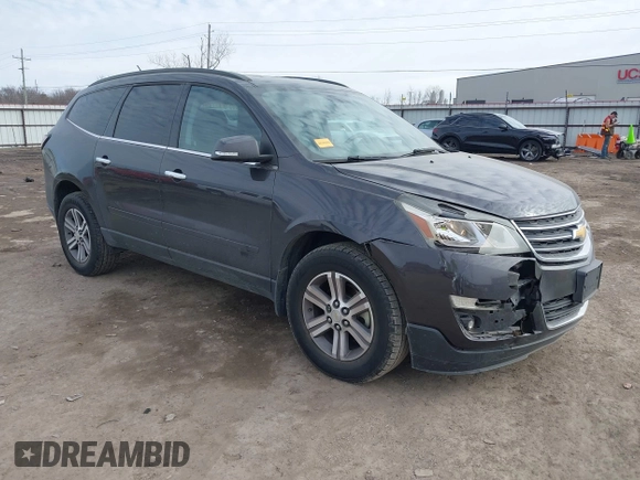 2015 Chevrolet Traverse LT with VIN 1GNKRGKD8FJ325528, listed as a IAAI auction lot 41654599 with 151,562 mi miles. Bid and sale history available at carsss.com. Image 1.