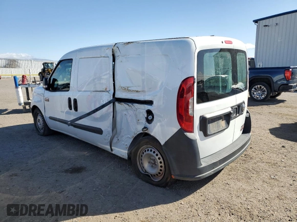 2018 Ram ProMaster City Cargo Van Tradesman with VIN ZFBERFABXJ6K91106, listed as a Copart auction lot 49126055 with 153,224 mi miles and Salvage Title. Bid and sale history available at carsss.com. Image 2.
