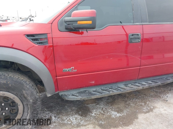 2014 Ford F-150 SVT Raptor with VIN 1FTFW1R61EFC00041, listed as a IAAI auction lot 41609376 with 119,325 mi miles and . Bid and sale history available at carsss.com. Image 17.