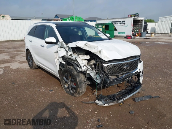 2018 Kia Sorento SX with VIN 5XYPK4A57JG407206, listed as a IAAI auction lot 42378049 with Not provided miles and . Bid and sale history available at DreamBid. Image 1.