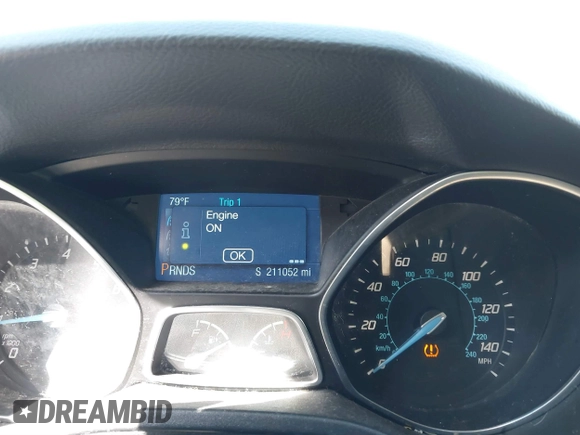 2014 Ford Focus SE with VIN 1FADP3F23EL355117, listed as a IAAI auction lot 41771824 with 211,052 mi miles. Bid and sale history available at carsss.com. Image 7.