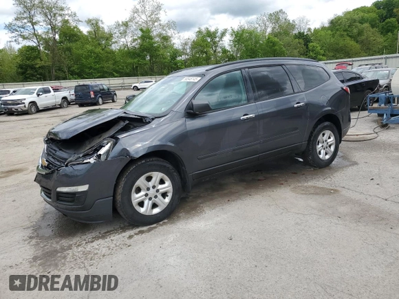 2014 Chevrolet Traverse LS z VIN 1GNKVFKD8EJ269403, wystawiony jako Copart lot #56546145 z przebiegiem 174 019 mil mil oraz Szkoda całkowita • Salvage title. Historia ofert i sprzedaży dostępna na DreamBid. Obrazek 1.