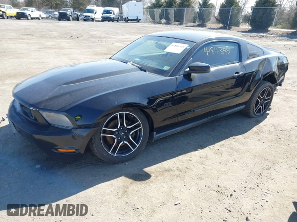 2010 Ford Mustang GT with VIN 1ZVBP8CH1A5152455, listed as a IAAI auction lot 41816345 with 261,275 mi miles and . Bid and sale history available at carsss.com. Image 18.