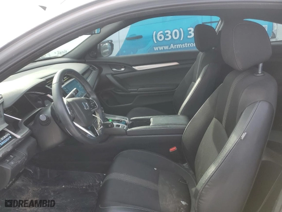 2019 Honda Civic Coupe Sport with VIN 2HGFC4B86KH307569, listed as a Copart auction lot 45582705 with 49,883 mi miles and Salvage Title. Bid and sale history available at carsss.com. Image 7.