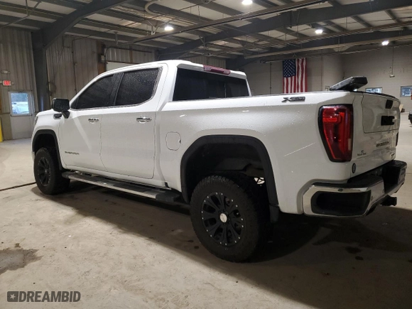 2019 GMC Sierra 1500 SLT with VIN 3GTU9DED0KG216648, listed as a Copart auction lot 49681685 with 216,000 mi miles and Salvage Title. Bid and sale history available at carsss.com. Image 2.