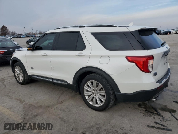 2022 Ford Explorer King Ranch with VIN 1FM5K7LC1NGA03532, listed as a Copart auction lot 84902714 with 43,030 mi miles and Salvage Title. Bid and sale history available at carsss.com. Image 2.
