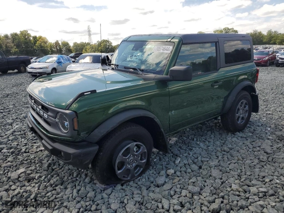 2024 Ford Bronco Big Bend with VIN 1FMDE7AH2RLA32648, listed as a Copart auction lot 70574644 with 3,175 mi miles and Salvage Title. Bid and sale history available at carsss.com. Image 1.