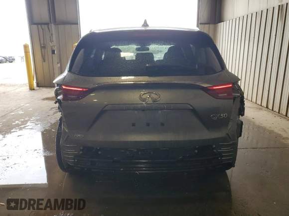 2021 Infiniti QX50 Luxe with VIN 3PCAJ5BBXMF104676, listed as a Copart auction lot 55590605 with 37,896 mi miles and Salvage title. Bid and sale history available at DreamBid. Image 6.