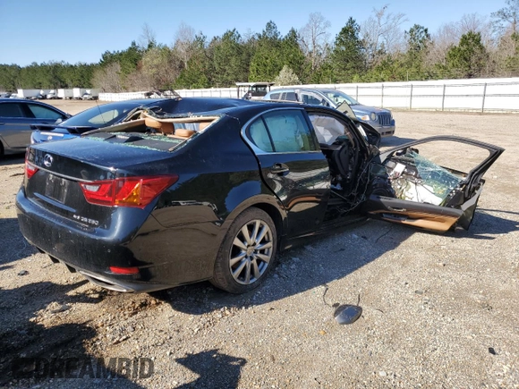 2014 Lexus GS 350 with VIN JTHCE1BL7E5027801, listed as a Copart auction lot 50440835 with Not provided miles and Salvage title. Bid and sale history available at DreamBid. Image 3.