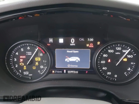 2020 Cadillac XT5 Premium Luxury AWD with VIN 1GYKNDRS0LZ195095, listed as a IAAI auction lot 41504349 with 55,993 mi miles and . Bid and sale history available at DreamBid. Image 7.