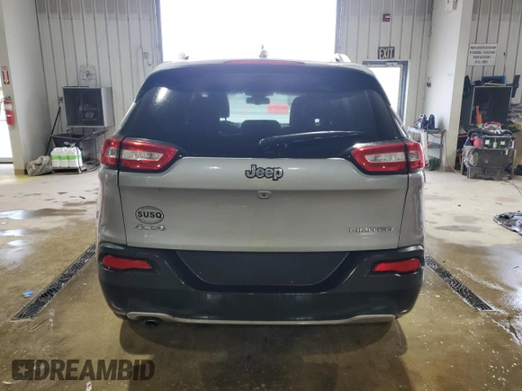 2016 Jeep Cherokee Limited with VIN 1C4PJMDB6GW162558, listed as a Copart auction lot 62741085 with 124,073 mi miles and Salvage title. Bid and sale history available at DreamBid. Image 6.