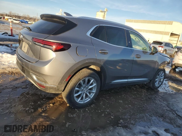 2021 Buick Envision Preferred with VIN LRBFZMR49MD098164, listed as a Copart auction lot 89027395 with 72,990 mi miles and Salvage Title. Bid and sale history available at carsss.com. Image 3.