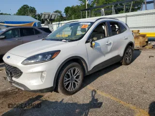 2020 Ford Escape SEL z VIN 1FMCU9H64LUB09651, wystawiony jako Copart lot #59468125 z przebiegiem 64 531 mil mil oraz Szkoda całkowita • Salvage title. Historia ofert i sprzedaży dostępna na DreamBid. Obrazek 1.