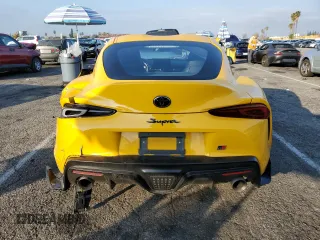 2020 Toyota GR Supra 3.0 with VIN WZ1DB4C09LW027621, listed as a Copart auction lot 41928615 with 0 mi miles and Salvage Title. Bid and sale history available at carsss.com. Image 6.