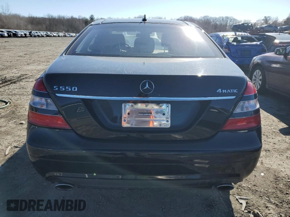 2009 Mercedes-Benz S 550 with VIN WDDNG86X69A271016, listed as a Copart auction lot 47071565 with 117,267 mi miles and Clean title. Bid and sale history available at DreamBid. Image 6.