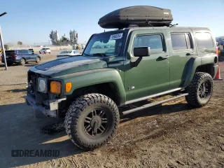 2006 Hummer H3 with VIN 5GTDN136468273891, listed as a Copart auction lot 74968354 with 177,489 mi miles and Salvage Title. Bid and sale history available at carsss.com. Image 1.