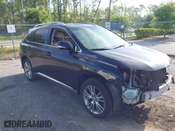 2013 Lexus RX 350 with VIN 2T2ZK1BA9DC116253, listed as a IAAI auction lot 42097417 with 115,765 mi miles and . Bid and sale history available at DreamBid. Image 1.
