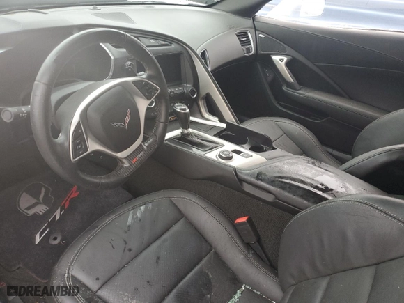 2016 Chevrolet Corvette Z06 2LZ with VIN 1G1YS2D63G5608866, listed as a Copart auction lot 45017105 with 0 mi miles and Salvage Title. Bid and sale history available at carsss.com. Image 8.