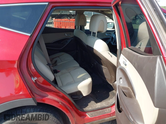 2014 Hyundai Santa Fe with VIN 5XYZT3LB1EG134837, listed as a IAAI auction lot 42454126 with 118,225 mi miles and . Bid and sale history available at DreamBid. Image 8.