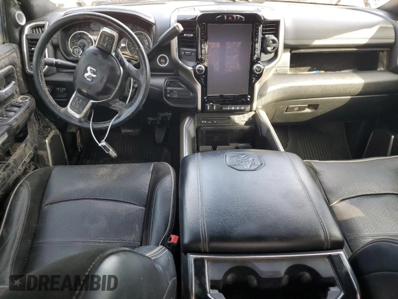 2019 Ram 2500 Laramie with VIN 3C6UR5FLXKG589053, listed as a Copart auction lot 84623114 with 0 mi miles and Salvage Title. Bid and sale history available at carsss.com. Image 8.