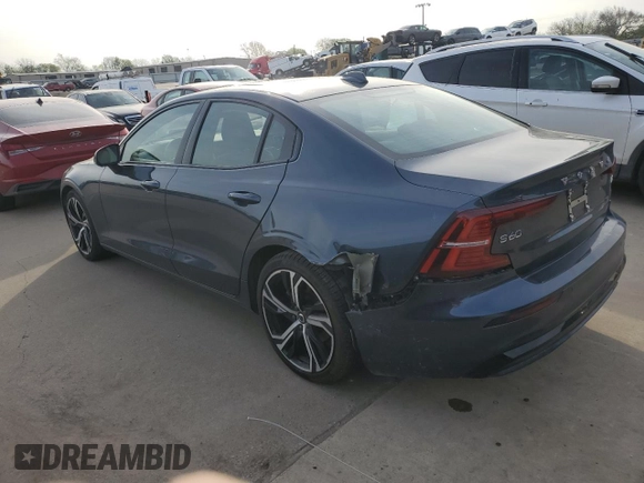 2024 Volvo S60 Plus Dark Theme with VIN 7JRL12FL4RG305692, listed as a Copart auction lot 50057435 with 19,521 mi miles and Clean Title. Bid and sale history available at carsss.com. Image 2.