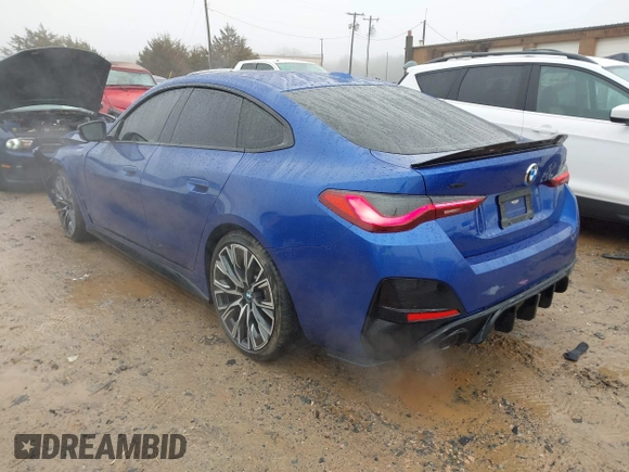 2023 BMW 4 Series 430i with VIN WBA63AV01PFP62872, listed as a IAAI auction lot 41575065 with 25,943 mi miles and . Bid and sale history available at DreamBid. Image 3.