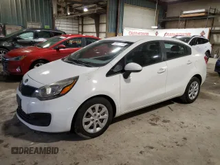 2014 Kia Rio LX with VIN KNADM4A32E6382362, listed as a Copart auction lot 46635005 with 126,907 mi miles and Salvage Title. Bid and sale history available at DreamBid. Image 1.