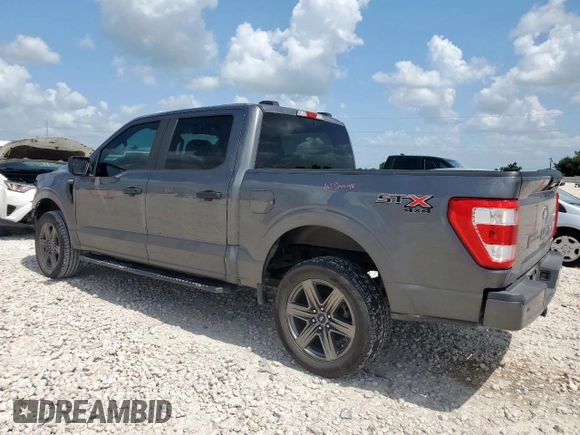 2021 Ford F-150 XL with VIN 1FTFW1E56MKD38046, listed as a Copart auction lot 61674525 with 89,477 mi miles and Salvage title. Bid and sale history available at DreamBid. Image 2.