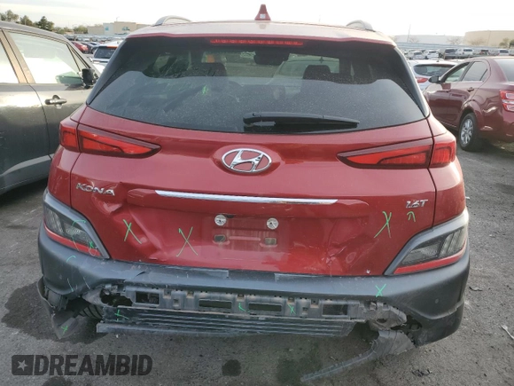 2023 Hyundai Kona Limited with VIN KM8K53A38PU048378, listed as a Copart auction lot 84611764 with 39,214 mi miles and Clean Title. Bid and sale history available at carsss.com. Image 6.