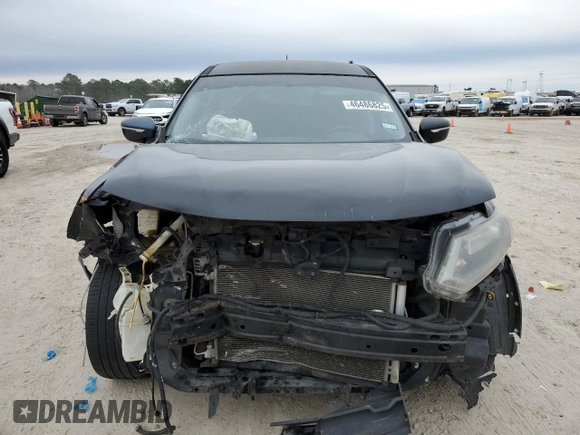 2015 Nissan Rogue S with VIN KNMAT2MT9FP511816, listed as a Copart auction lot 46486825 with 139,709 mi miles and Salvage Title. Bid and sale history available at DreamBid. Image 5.