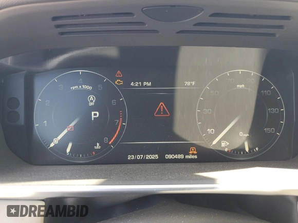 2015 Land Rover Range Rover HSE with VIN SALGS2VF9FA234442, listed as a Copart auction lot 65928525 with 90,489 mi miles and Clean title. Bid and sale history available at DreamBid. Image 9.