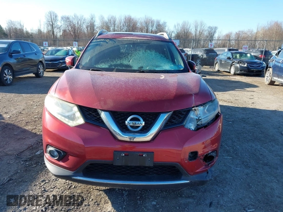 2015 Nissan Rogue SL with VIN 5N1AT2MV2FC848039, listed as a IAAI auction lot 41892155 with 120,401 mi miles. Bid and sale history available at carsss.com. Image 12.