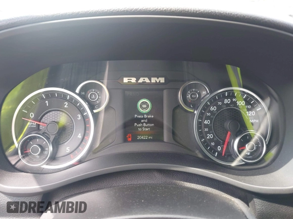 2024 Ram 2500 Big Horn with VIN 3C6UR5DL8RG266424, listed as a IAAI auction lot 42158248 with 20,422 mi miles. Bid and sale history available at carsss.com. Image 7.