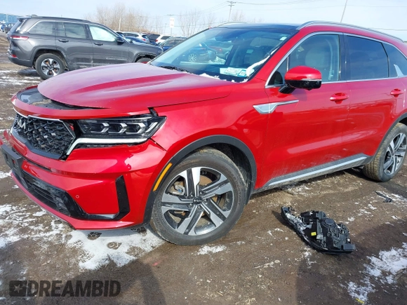2023 Kia Sorento SX Prestige with VIN KNDRMDLH8P5165845, listed as a IAAI auction lot 41705546 with 17,219 mi miles and . Bid and sale history available at DreamBid. Image 17.