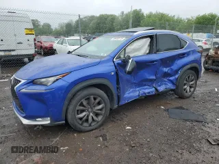 2016 Lexus NX 200t with VIN JTJYARBZ7G2024520, listed as a Copart auction lot 56489115 with Not provided miles and Salvage title. Bid and sale history available at DreamBid. Image 1.