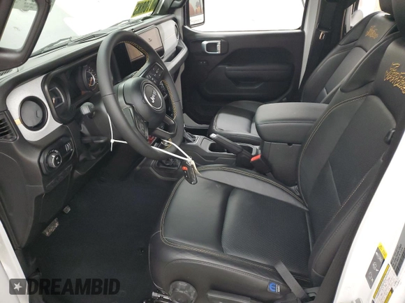 2024 Jeep Gladiator Sport S with VIN 1C6HJTAG8RL129605, listed as a Copart auction lot 50346665 with 41 mi miles and Salvage title. Bid and sale history available at DreamBid. Image 7.