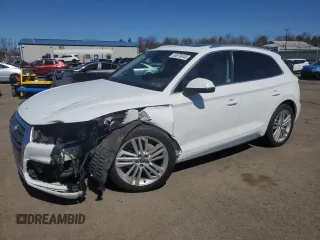 2018 Audi Q5 Premium Plus with VIN WA1BNAFY4J2016716, listed as a Copart auction lot 50976045 with 90,147 mi miles and Salvage Title. Bid and sale history available at carsss.com. Image 1.
