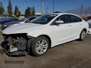 2015 Chrysler 200 Limited with VIN 1C3CCCABXFN660648, listed as a Copart auction lot 60479655 with 121,348 mi miles and Salvage title. Bid and sale history available at DreamBid. Image 1.