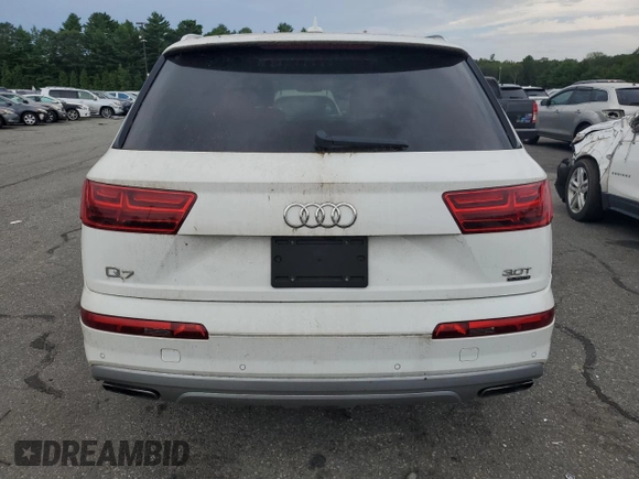 2018 Audi Q7 Premium Plus z VIN WA1LAAF71JD026440, wystawiony jako Copart lot #65244445 z przebiegiem Nie podano mil oraz Czysty tytuł • Clean title. Historia ofert i sprzedaży dostępna na DreamBid. Obrazek 6.