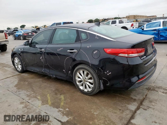 2016 Kia Optima EX with VIN 5XXGU4L33GG079351, listed as a Copart auction lot 58868595 with 138,723 mi miles and Salvage title. Bid and sale history available at DreamBid. Image 2.