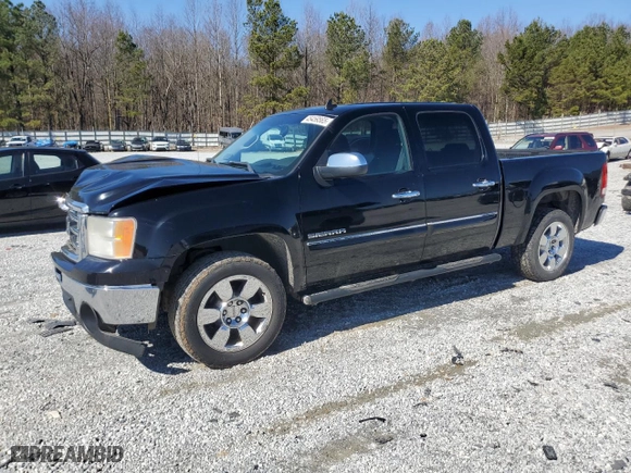 2011 GMC Sierra 1500 SLE with VIN 3GTP1VE08BG305097, listed as a Copart auction lot 45459565 with 218,091 mi miles and Salvage Title. Bid and sale history available at carsss.com. Image 1.