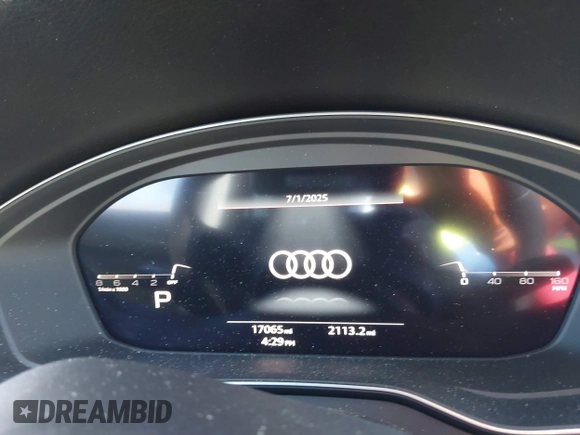 2023 Audi Q5 Premium Plus with VIN WA1BBAFY7P2167227, listed as a IAAI auction lot 42632124 with 17,065 mi miles and . Bid and sale history available at DreamBid. Image 7.