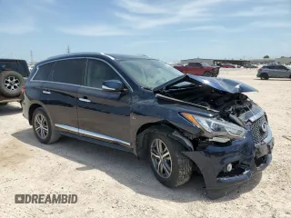 2020 Infiniti QX60 Luxe with VIN 5N1DL0MNXLC511342, listed as a Copart auction lot 56343925 with 81,962 mi miles and Salvage title. Bid and sale history available at DreamBid. Image 4.