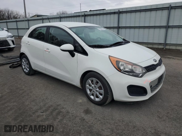 2014 Kia Rio LX with VIN KNADM5A37E6354286, listed as a Copart auction lot 79502914 with 113,826 mi miles and Salvage Title. Bid and sale history available at carsss.com. Image 4.