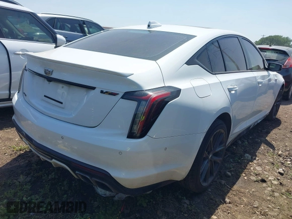 2021 Cadillac CT5 V-Series with VIN 1G6DV5RW2M0128157, listed as a IAAI auction lot 41928263 with 49,698 mi miles and . Bid and sale history available at DreamBid. Image 4.