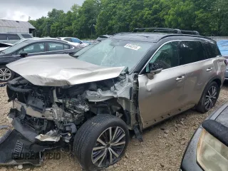 2024 Infiniti QX60 Autograph with VIN 5N1DL1HUXRC358171, listed as a Copart auction lot 61442315 with 7,648 mi miles and Salvage title. Bid and sale history available at DreamBid. Image 1.