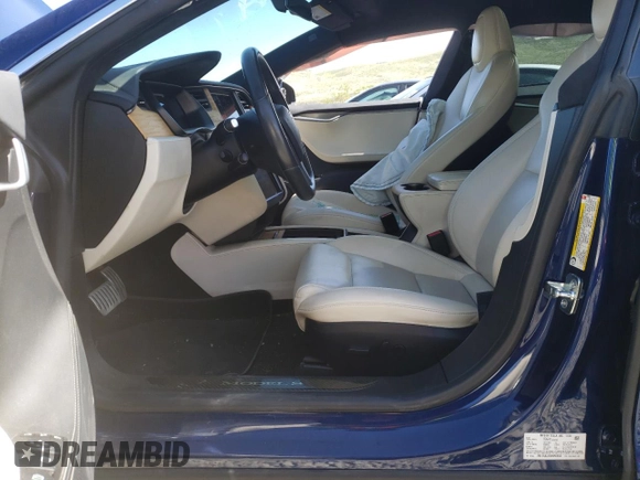 2021 Tesla Model S 75D with VIN 5YJSA1E44MF426532, listed as a Copart auction lot 56600895 with Not provided miles and Salvage title. Bid and sale history available at DreamBid. Image 7.