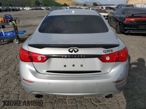 2014 Infiniti Q50 Hybrid Sport with VIN JN1AV7AP9EM691980, listed as a Copart auction lot 51164315 with 168,828 mi miles and Clean Title. Bid and sale history available at carsss.com. Image 6.