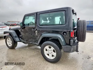 2014 Jeep Wrangler Sport with VIN 1C4AJWAG9EL261147, listed as a Copart auction lot 59417335 with 133,835 mi miles and Salvage title. Bid and sale history available at DreamBid. Image 2.