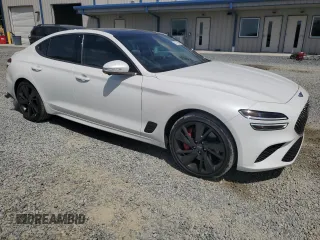 2023 Genesis G70 3.3T z VIN KMTG54TE1PU122398, wystawiony jako Copart lot #54172885 z przebiegiem 10 486 mil mil oraz Szkoda całkowita • Salvage title. Historia ofert i sprzedaży dostępna na DreamBid. Obrazek 4.